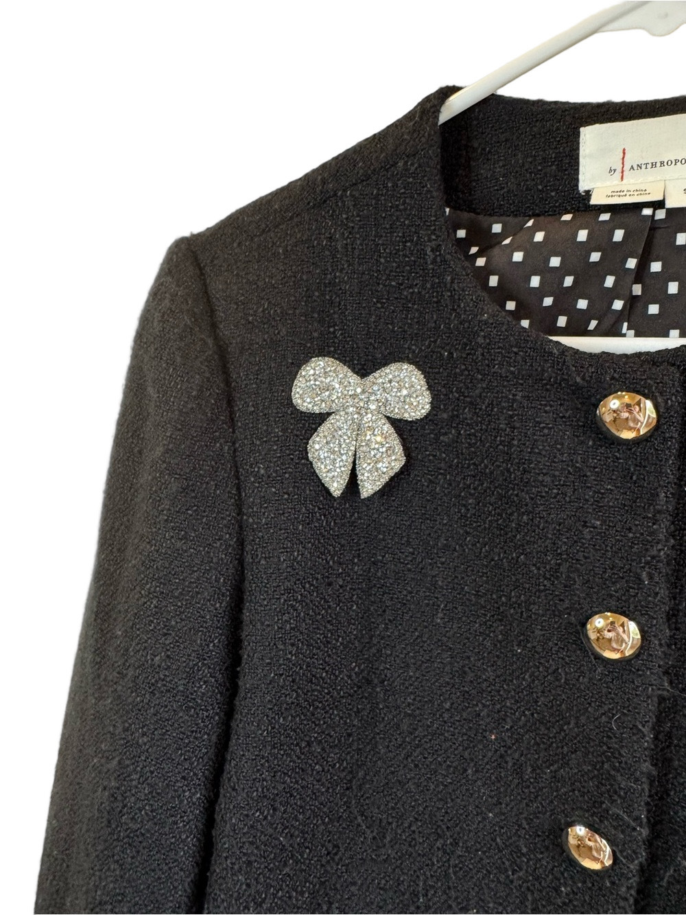 BY ANTHROPOLOGIE Tweed Patch Blazer - Picture 8 of 16